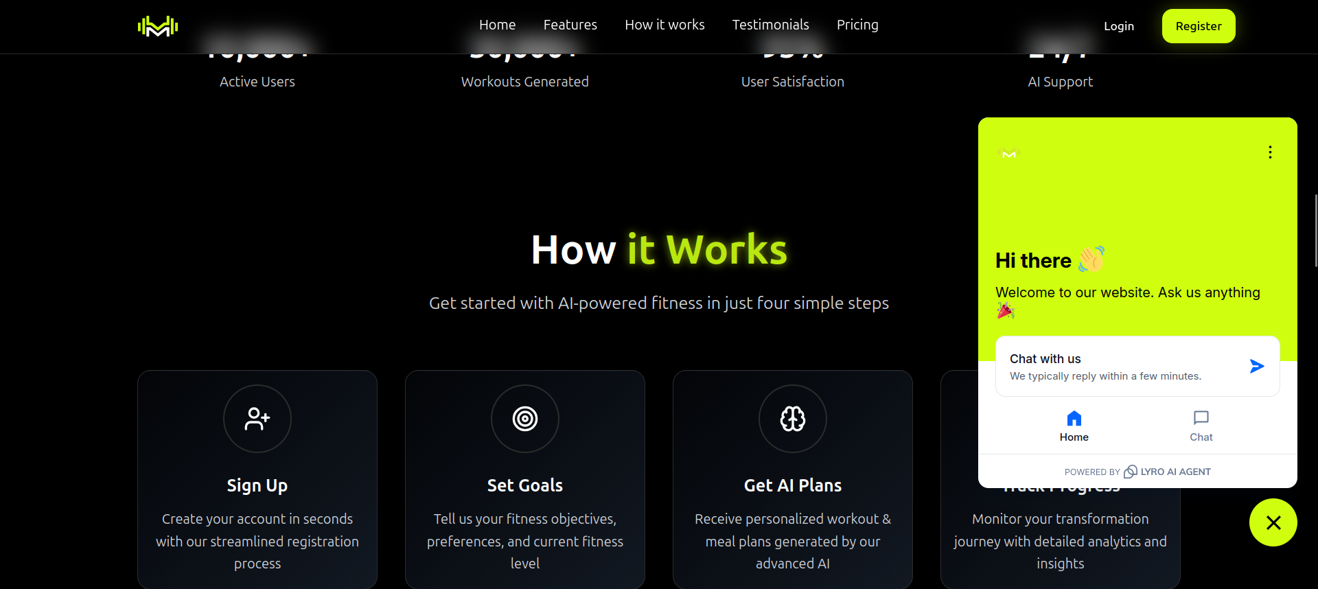 How it Works - AI-powered fitness in simple steps