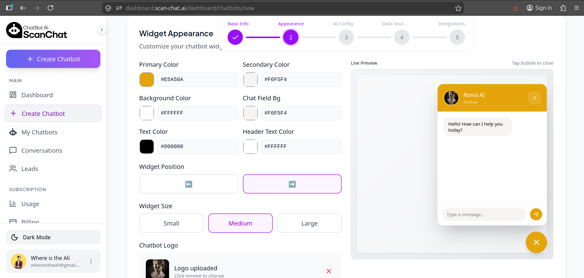 AI assistant providing insights on scanned document